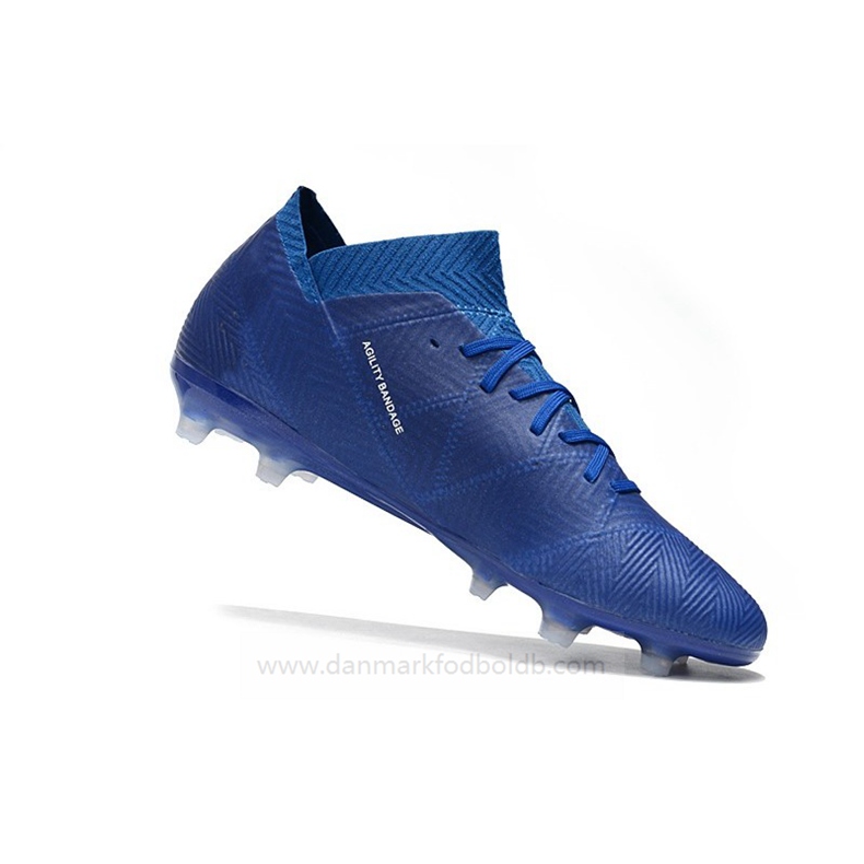 Adidas Nemeziz 18.1 FG Fodboldstøvler Herre – Blå Hvid
